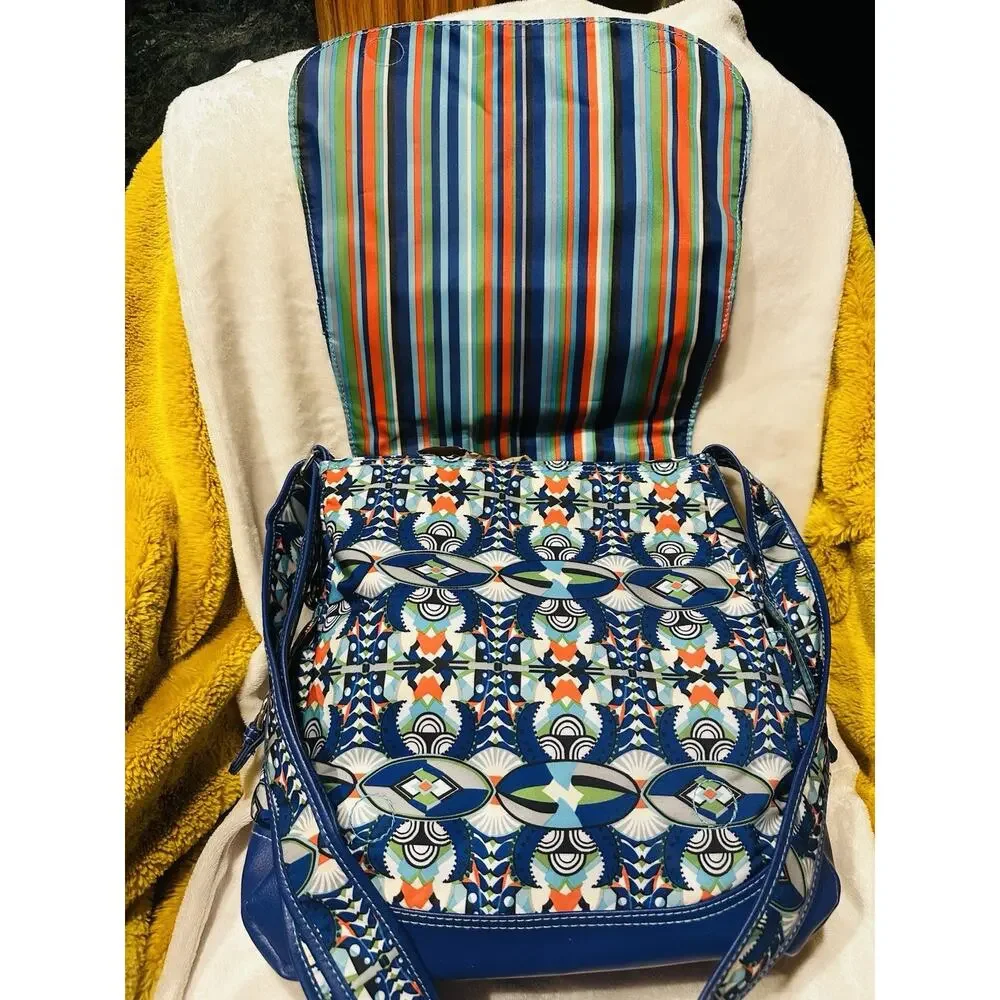 Hadaki Kiko Saddle Bag Over The Shoulder Blue Travel Beach Resort
